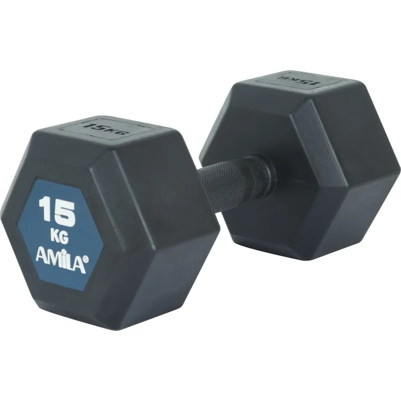 Amila Aλτήρας Εξάγωνος Original Rubber H - 15.0Kg - 90593 - Αλτήρες Crossfit
