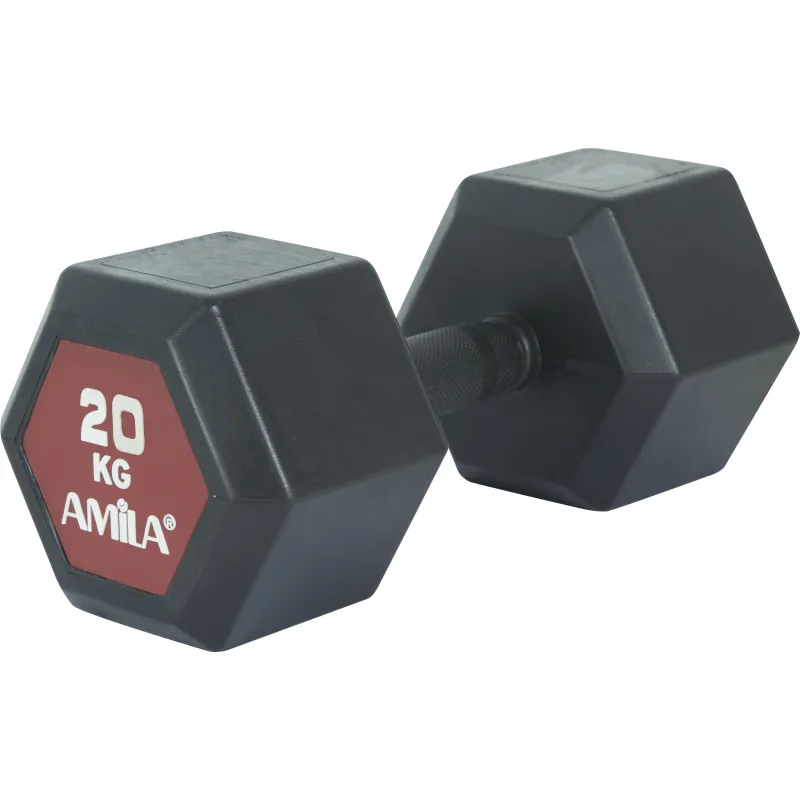 Amila Aλτήρας Εξάγωνος Original Rubber H - 20.0Kg - 90595 - Αλτήρες Crossfit