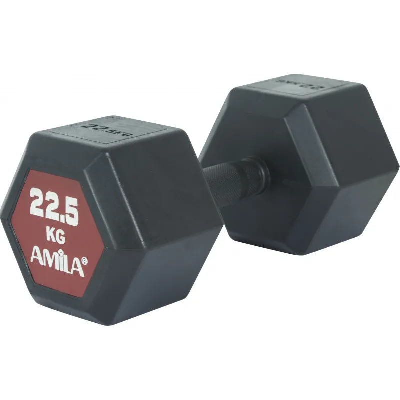 Amila Aλτήρας Εξάγωνος Original Rubber H - 22.5Kg - 90596 - Αλτήρες