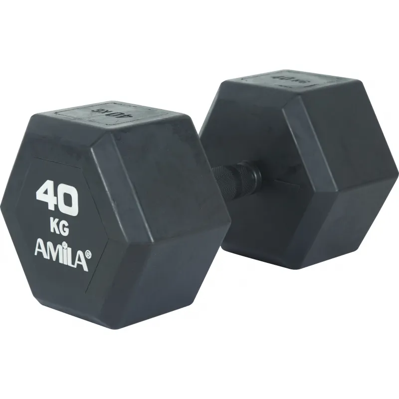 Amila Aλτήρας Εξάγωνος Original Rubber H - 40.0kg - 90603 - Αλτήρες Crossfit