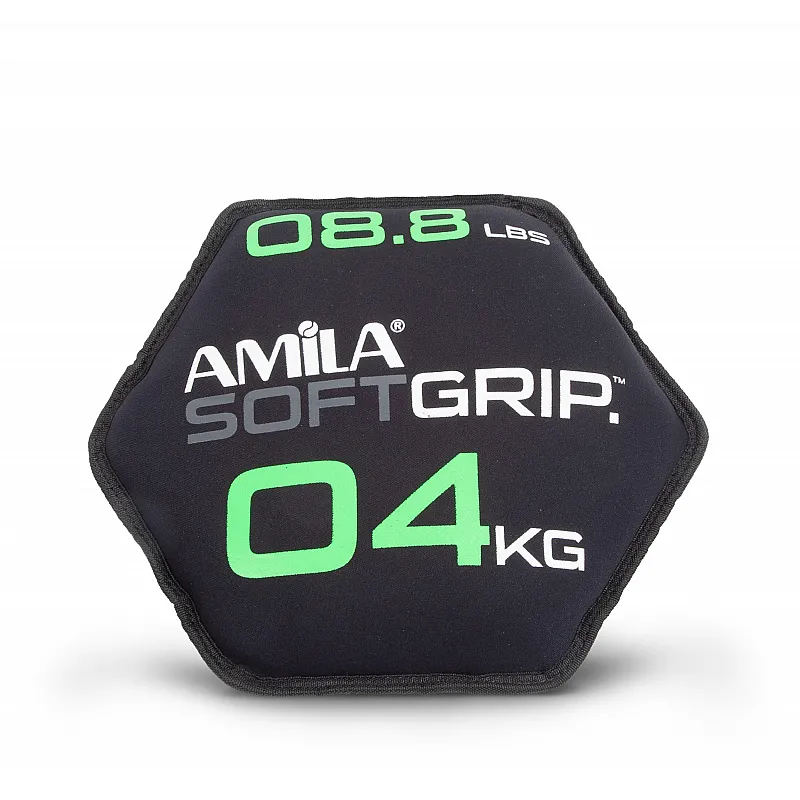 Amila 90752 Δίσκος Βαρίδιο Soft Grip 4Kg - Bulgarian Bag - Power Bag
