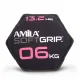 Amila 90753 Δίσκος Βαρίδιο Soft Grip 6Kg - Bulgarian Bag - Power Bag