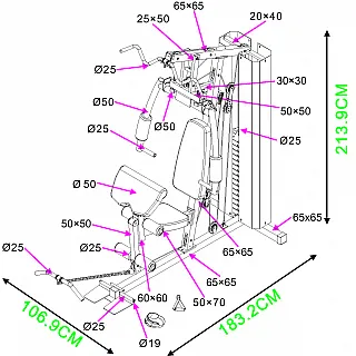 Amila Πολυόργανο Γυμναστικής HG1200 - 91204 - Σε 12 Άτοκες Δόσεις