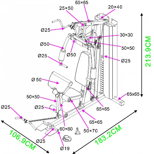 Amila Πολυόργανο Γυμναστικής HG1200 - 91204 - Σε 12 Άτοκες Δόσεις