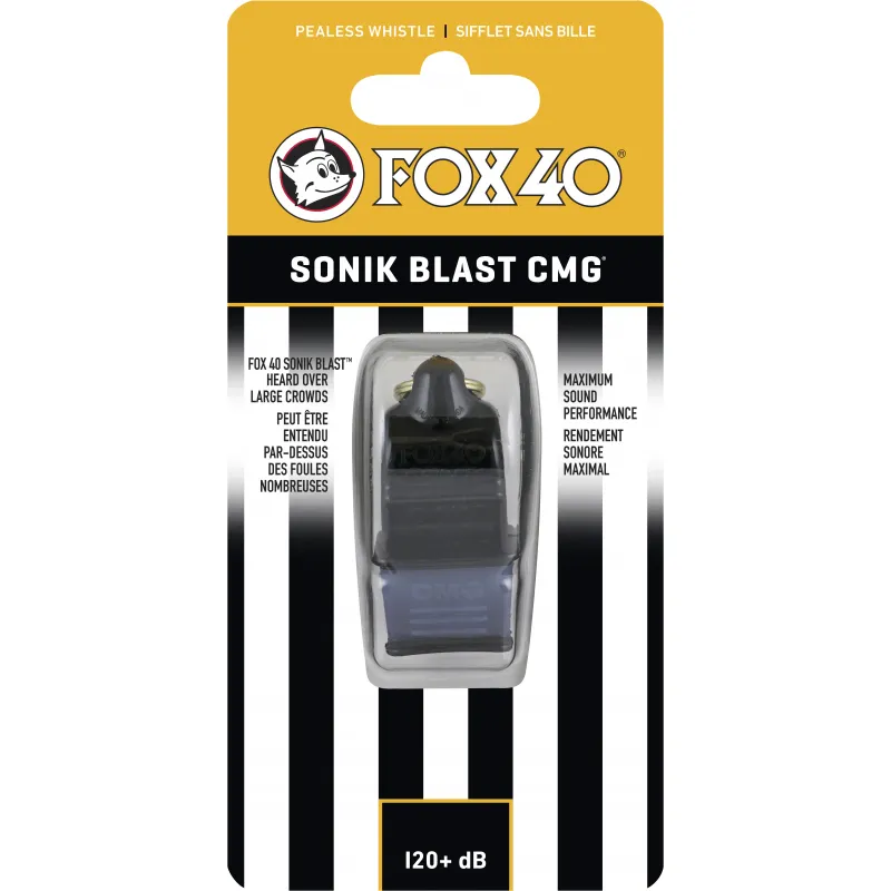Fox Σφυρίχτρα  Sonik Blast Official CMG Μαύρη - 92000008 - Προπονητικός Εξοπλισμός