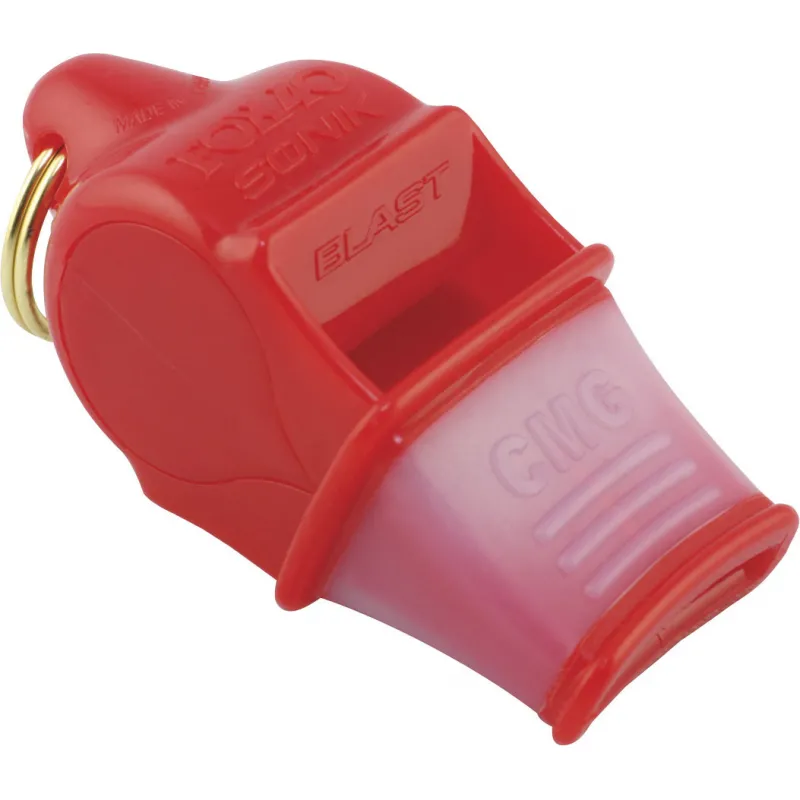 Fox Σφυρίχτρα  Sonic Blast CMG Safety Κόκκινη με Κορδόνι - 92030108 - Προπονητικός Εξοπλισμός