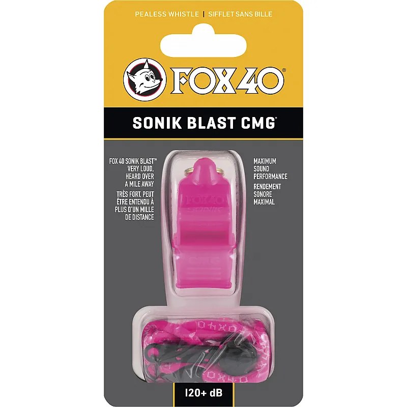 Fox Σφυρίχτρα  Sonic Blast CMG Safety Ροζ με Κορδόνι - 92030408 - Προπονητικός Εξοπλισμός