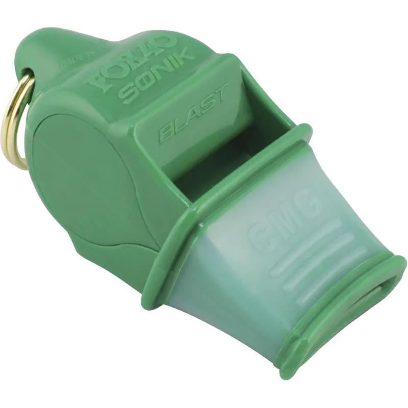 Fox Σφυρίχτρα  Sonic Blast CMG Safety Πράσινη με Κορδόνι - 92030608 - Προπονητικός Εξοπλισμός