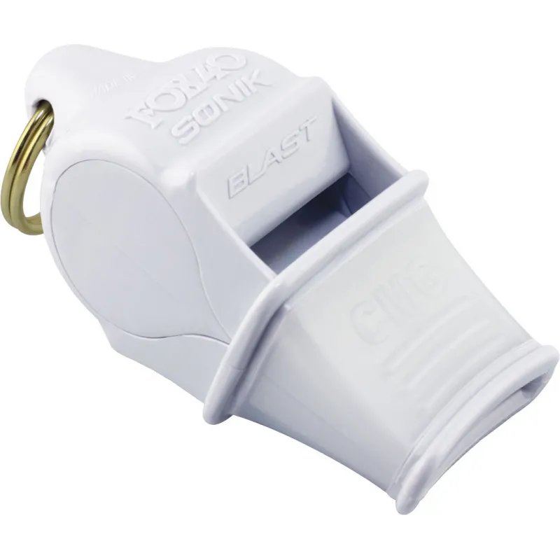 Fox Σφυρίχτρα  Sonic Blast CMG Safety Λευκή με Κορδόνι - 92030708 - Προπονητικός Εξοπλισμός