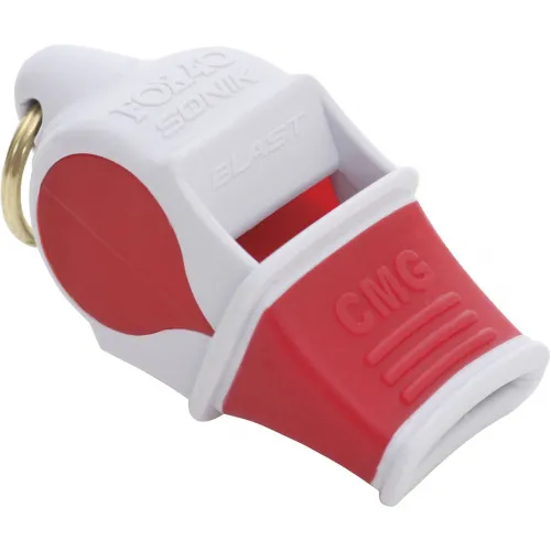 Fox Σφυρίχτρα  Sonic Blast CMG Safety Λευκή-Κόκκινη με Κορδόνι - 92033008