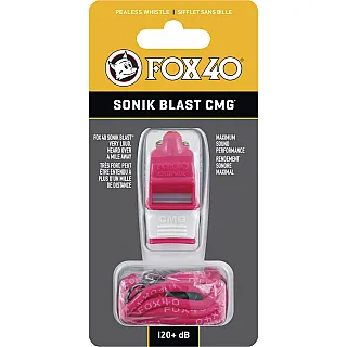 Fox Σφυρίχτρα  Sonic Blast CMG Safety Ροζ-Λευκή με Κορδόνι - 92033408