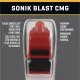 Fox Σφυρίχτρα  Sonic Blast CMG Safety Κόκκινη-Μαύρη με Κορδόνι - 92033708 - Προπονητικός Εξοπλισμός