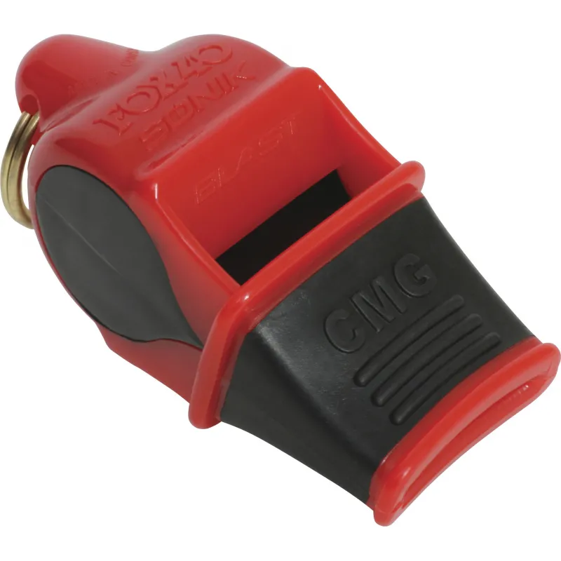 Fox Σφυρίχτρα  Sonic Blast CMG Safety Κόκκινη-Μαύρη με Κορδόνι - 92033708 - Προπονητικός Εξοπλισμός