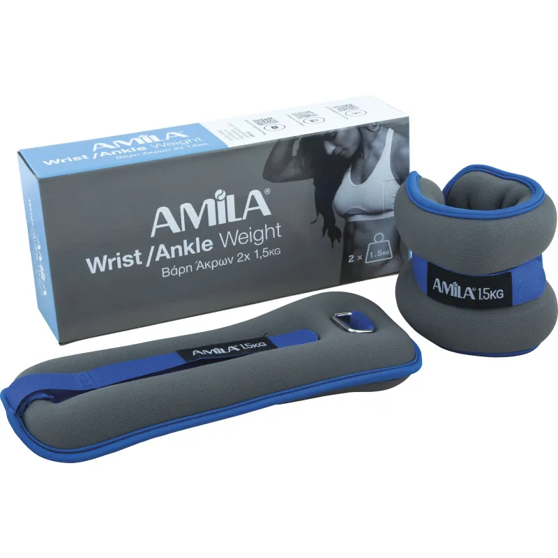 Amila Βάρη άκρων Neoprene 2x1.50kg - 94953 - Βάρη άκρων