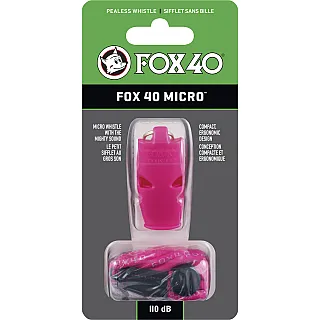 Fox Σφυρίχτρα  Micro Safety Ροζ με Κορδόνι - 95130408