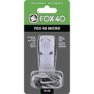 Fox Σφυρίχτρα  Micro Safety Λευκή με Κορδόνι - 95130708