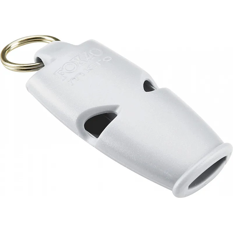 Fox Σφυρίχτρα  Micro Safety Λευκή με Κορδόνι - 95130708 - Προπονητικός Εξοπλισμός