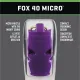 Fox Σφυρίχτρα  Micro Safety Μωβ με Κορδόνι - 95130808 - Προπονητικός Εξοπλισμός