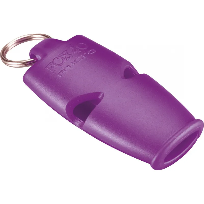 Fox Σφυρίχτρα  Micro Safety Μωβ με Κορδόνι - 95130808 - Προπονητικός Εξοπλισμός