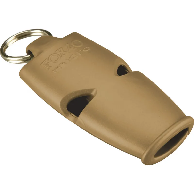 Fox Σφυρίχτρα  Micro Safety Χρυσή με Κορδόνι - 95131208 - Προπονητικός Εξοπλισμός