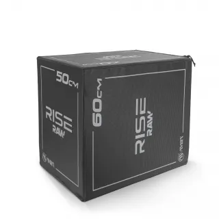Amila Πλειομετρικό Κουτί Plyo Box Raw Rise 40x50x60 cm - Μαύρο