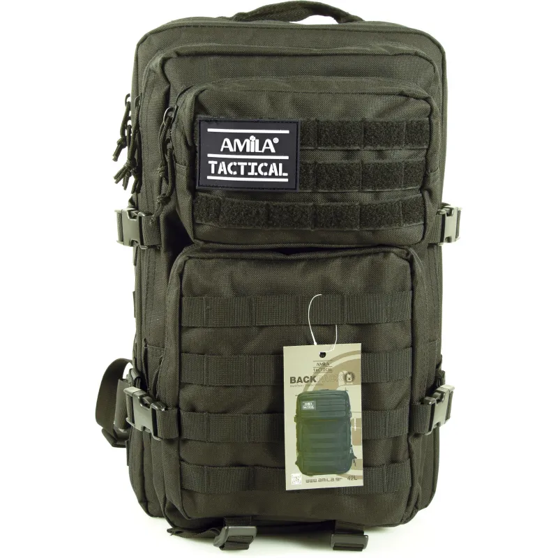 Amila Σακίδιο πλάτης 42L TACTICAL. Χακί - 95342 - Σακίδια Πλάτης - Τσάντες