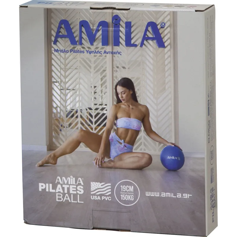 Amila Μπάλα Pilates 19cm. Ροζ. σε κουτί - 95803 - Yoga - Pilates