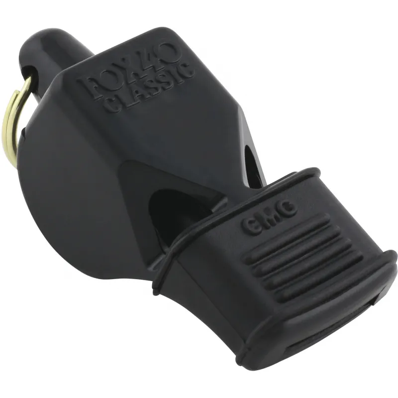 Fox Σφυρίχτρα  Classic CMG Official Μαύρη με Κορδόνι - 96010008 - Προπονητικός Εξοπλισμός