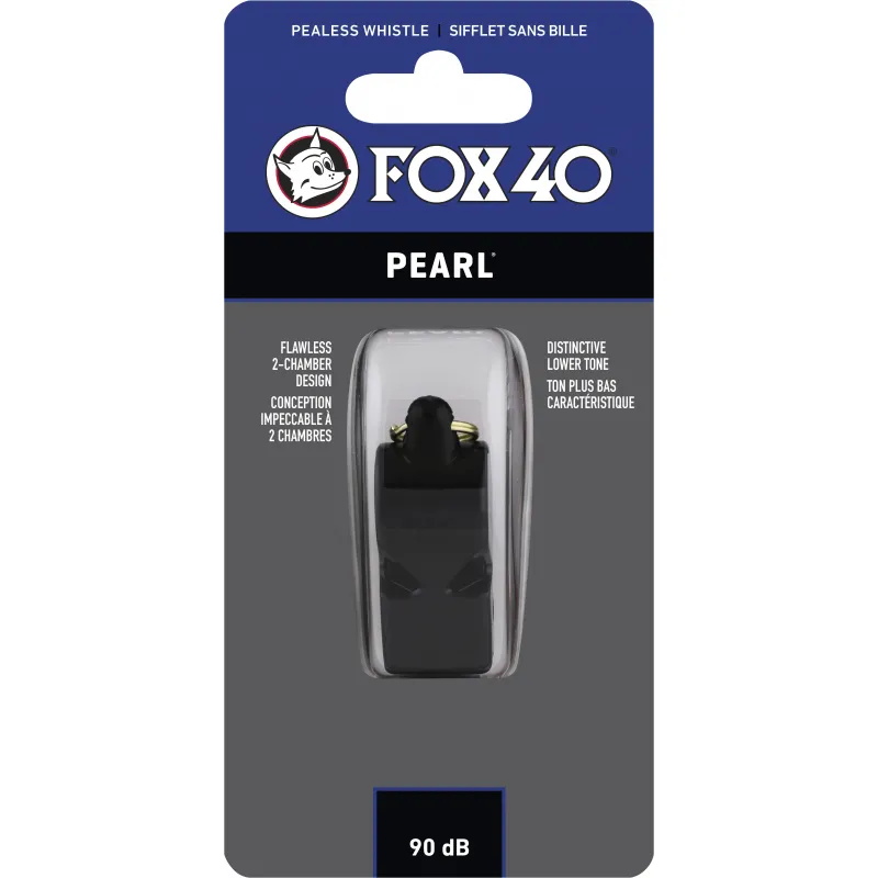 Fox Σφυρίχτρα  Pearl Μαύρη - 97020008 - Προπονητικός Εξοπλισμός