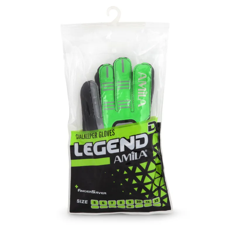 Γάντια Τερματοφύλακα 97565 AMILA Legend FingerSaver No11 - Αγωνιστικός Εξοπλισμός