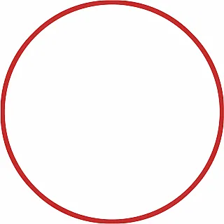 Amila Χούλα-Χουπ HQ 60cm - Φ19mm - 230gr. Κόκκινο - 98803