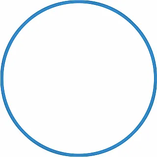 Amila Χούλα-Χουπ HQ 60cm - Φ19mm - 230gr. Μπλε - 98805