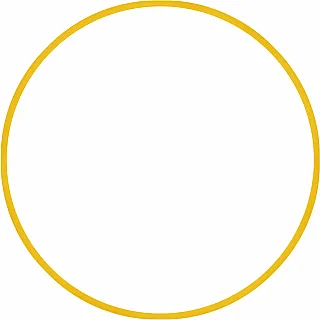 Amila Χούλα-Χουπ HQ 60cm - Φ19mm - 230gr. Κίτρινο - 98806