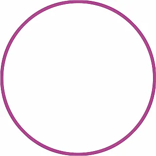 Amila Χούλα-Χουπ HQ 70cm - Φ19mm - 280gr. Φούξια - 98807