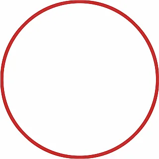 Amila Χούλα-Χουπ HQ 70cm - Φ19mm - 280gr. Κόκκινο - 98809