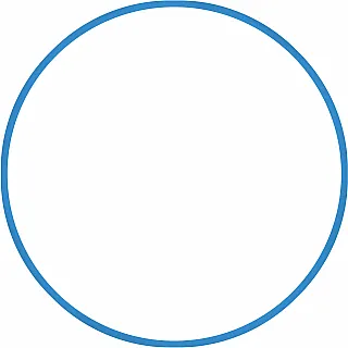 Amila Χούλα-Χουπ HQ 70cm - Φ19mm - 280gr. Μπλε - 98810