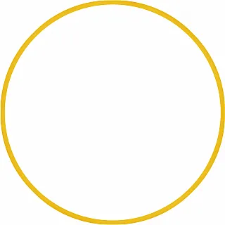 Amila Χούλα-Χουπ HQ 70cm - Φ19mm - 280gr. Κίτρινο - 98811