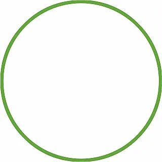 Amila Χούλα-Χουπ HQ 70cm - Φ19mm - 280gr. Πράσινο - 98812