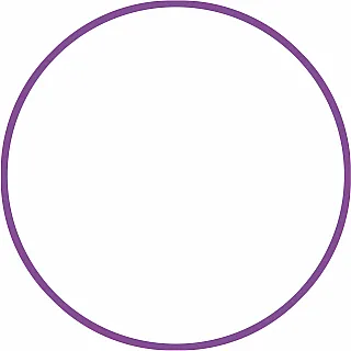 Amila Χούλα-Χουπ HQ 70cm - Φ19mm - 280gr. Μωβ - 98813