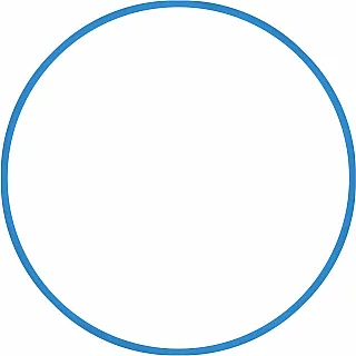 Amila Χούλα Χουπ HQ 80cm - Φ19mm - 330gr. Μπλε - 98818