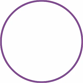 Amila Χούλα Χουπ HQ 80cm - Φ19mm - 330gr. Μωβ - 98819