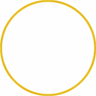 Amila Χούλα Χουπ HQ 80cm - Φ19mm - 330gr. Κίτρινο - 98820