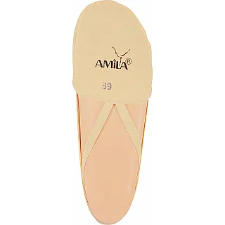 Amila Παπούτσια Ρυθμικής Γυμναστικής Μύτης Microfiber Tan - 98867