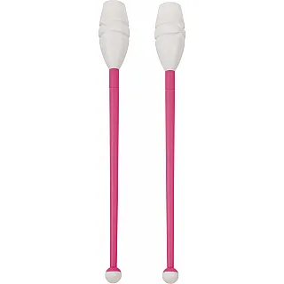 Amila Κορίνες Ρυθμικής Γυμναστικής 45cm Μαλακές. Φούξια-Λευκό - 98953