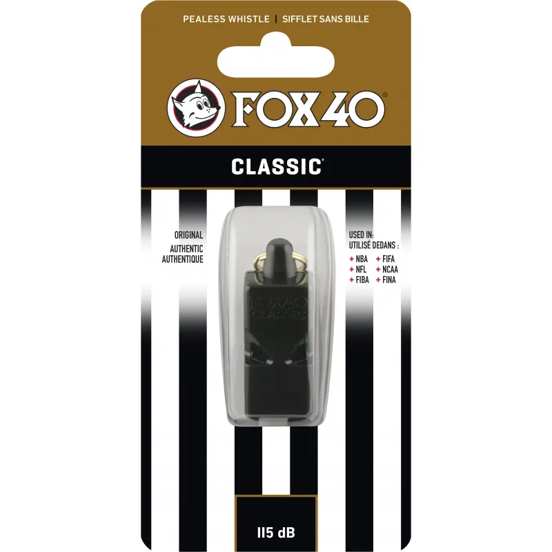 Fox Σφυρίχτρα  Classic Μαύρη - 99000008 - Προπονητικός Εξοπλισμός