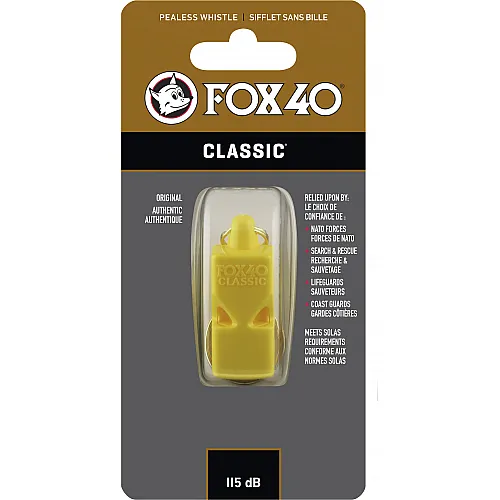 Fox Σφυρίχτρα  Classic Safety Κίτρινη με Κορδόνι - 99020200