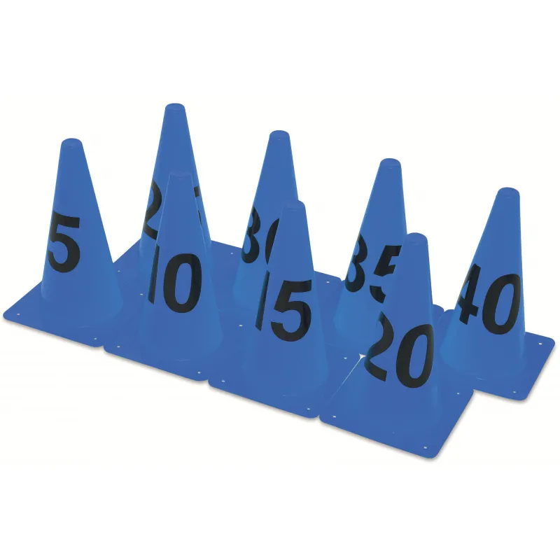 Amila Kids Κώνοι με Νούμερα Σετ 8τμχ Μπλε - 99305 - Στίβος
