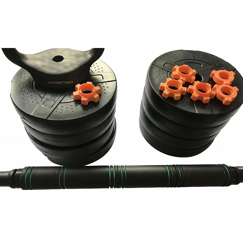 Power Train Starter Pack 40 Κιλών Σετ Αλτήρων-Μπάρας-Kettlebell PF-180418 - Black Friday