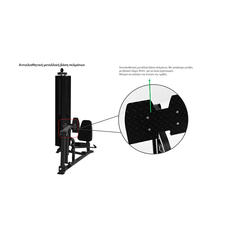 Pegasus Pro Gym 3 MT‑18504‑ABC Λ-645  Ημιεπαγγελματικό Πολυόργανο 3 Θέσεων - Σε 18 Άτοκες Δόσεις - Επαγγελμ. Εξοπλισμός