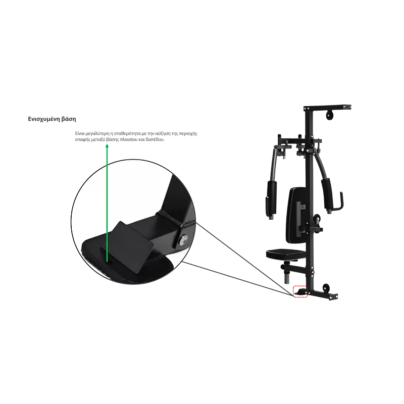 Pegasus Pro Gym 3 MT‑18504‑ABC Λ-645  Ημιεπαγγελματικό Πολυόργανο 3 Θέσεων - Σε 18 Άτοκες Δόσεις - Επαγγελμ. Εξοπλισμός